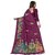 SVB Sarees Womens Wine Animal Printed Art Silk Saree