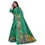 SVB Sarees Womens Green Animal Printed Art Silk Saree