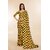 SVB Sarees Womens Yellow Colour Polka Dot Printed Saree With Blouse Piece