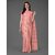 SVB Sarees Womens Peach Colour Cotton Embroidried Work Saree With Blouse Piece