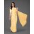 SVB Sarees Womens Yellow Colour Cotton Embroidried Work Saree With Blouse Piece