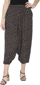 TNQ Women Full Flared Loose Fit Harem Pants  Baggy Harem Pants  Crepe Afgani Salwar Palazzo Pants