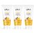 Globus Naturals Anti-Ageing Skin Brightening Vitamin C Face Wash, Enriched with Peach & Jujube, Skin Illuminating & Tan Removal Formula, For All Skin Types, Both Men & Women (75 g) Set of 3
