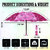 Waterproof and UV Coated Umbrella for Men, Women and Family  Unisex Heat Protection Chata  Pack Of 2 ( Purple, Pink )
