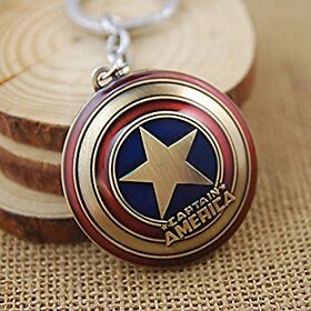 Kudos Pair of Captain America - Key chain for Car/Bike (set of 2)