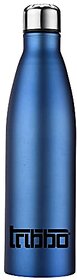 TRIBBO Stainless Steel Water Bottle 1200 ML Water Bottles For Fridge School,Gym,Home,office,Boys   Girls Kids Leak Proof(BLUESTEEL CAP SET OF 1 1200 ML Model-Cola)