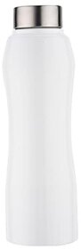 TRIBBO Stainless Steel Water Bottle 1 litre Water Bottles For Fridge School,Gym,Home,office,Boys   Girls Kids Leak Proof(WhiteSIPPER CAP SET OF 1 1000 ML Model-Curve)