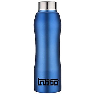 TRIBBO Stainless Steel Water Bottle 1 litre Water Bottles For Fridge School,Gym,Home,office,Boys   Girls Kids Leak Proof(BlueSIPPER CAP SET OF 1 1000 ML Model-Curve)