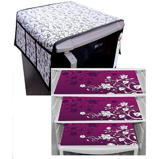 REVEXO Fridge Cover for Top (21 X 39 Inches), 3 Piece Fridge Mats -REVX0180