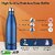 TRIBBO Stainless Steel Water Bottle 1 litre Water Bottles For Fridge School,Gym,Home,office,Boys   Girls Kids Leak Proof(BlackSTEEL CAP SET OF 1 1000 ML Model-Cola)