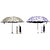 Waterproof  UV Coated Umbrella For Women  Unisex Heat Protection Chata  Pack OF 2 Umbrella (Grey Blue, Grey Black)