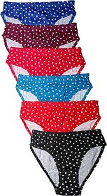 SUPERMOOD Panty For Girls (Multicolor, Pack of 6)
