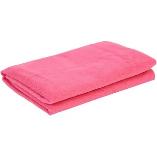 Keviv Cotton Baby Bed Protecting Mat (Dark Pink, Small)