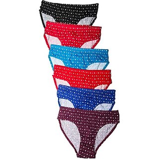 SUPERMOOD Panty For Girls (Multicolor, Pack of 6)