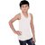 SUPERMOOD Vest For Boys Cotton (White, Pack of 5)