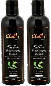 Globus Naturals Tea Tree Shampoo, 250ml, Set of 2