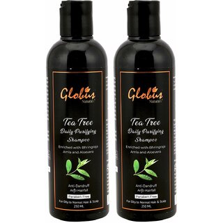 Globus Naturals Tea Tree Shampoo, 250ml, Set of 2
