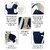 Aurapuro Baby Carry Bag Baby Carrier  (Blue, Front Carry Facing In)