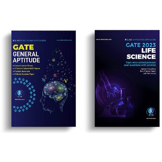 GATE Life Science Previous Year Question Papers with Solutions (2 Books)  Topicwise Previous Years solved papers