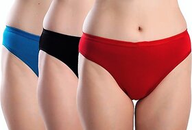Supermood Pack Of 3 Women Hipster Multicolor Panty