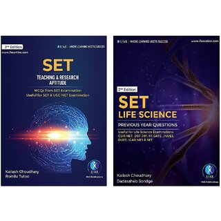 SET Life Science Previous Year Questions with Solution ( Combo of 2 Books)