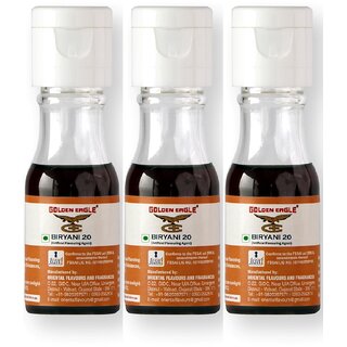 Golden Eagle Biryani Essence Flavors Food Essence 20ml Each Pack Of 3(60 ml)