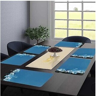 M/S Revaxo Rectangular Pack Of 6 Table Placemat (Multicolor, Pvc)