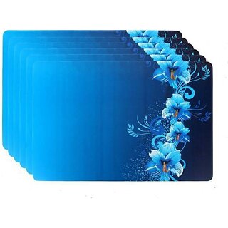 Revexo Rectangular Pack Of 6 Table Placemat (Multicolor, Pvc)