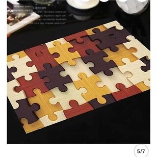 M/S Revaxo Rectangular Pack Of 6 Table Placemat (Multicolor, Pvc)