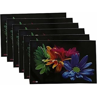 M/S Revaxo Rectangular Pack Of 6 Table Placemat (Multicolor, Pvc)