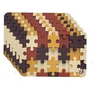 M/S Revaxo Rectangular Pack Of 6 Table Placemat (Multicolor, Pvc)