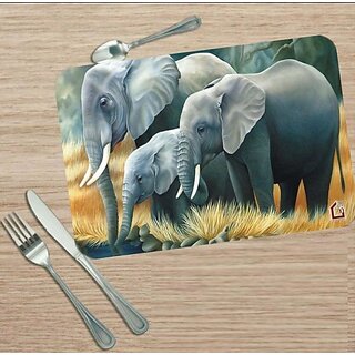 Revexo Rectangular Pack Of 6 Table Placemat (Multicolor, Pvc)