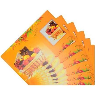 Revexo Rectangular Pack Of 6 Table Placemat (Multicolor, Pvc)