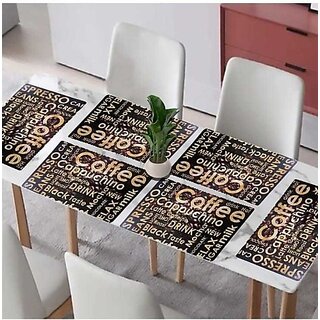 M/S Revaxo Rectangular Pack Of 6 Table Placemat (Multicolor, Pvc)