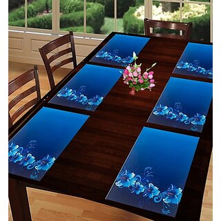 Revexo Rectangular Pack Of 6 Table Placemat (Multicolor, Pvc)