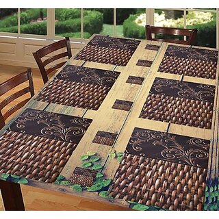 Revexo Rectangular Pack Of 6 Table Placemat (Multicolor, Pvc)