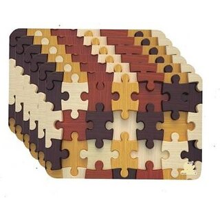 Revexo Rectangular Pack Of 6 Table Placemat (Multicolor, Pvc)