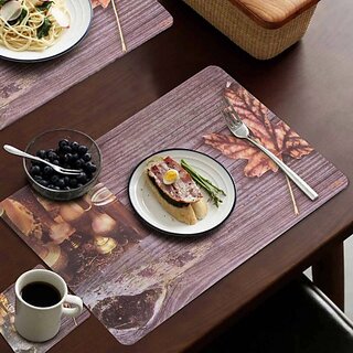 Revexo Rectangular Pack Of 6 Table Placemat (Multicolor, Pvc)