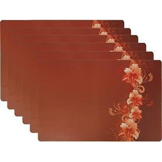 Revexo Rectangular Pack Of 6 Table Placemat (Multicolor, Pvc)