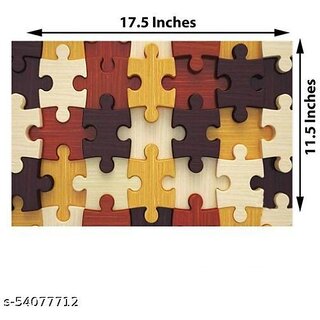 M/Srevaxo Rectangular Pack Of 6 Table Placemat (Multicolor, Pvc)