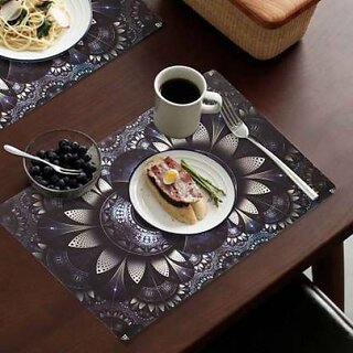 Revexo Rectangular Pack Of 6 Table Placemat (Multicolor, Pvc)