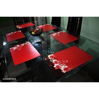 M/S Revaxo Rectangular Pack Of 6 Table Placemat (Multicolor, Pvc)