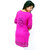 The Mini Needle Pink Cotton Geometric Stitched Kurti For Women