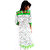 The Mini Needle White Cotton Printed Stitched Kurti For Women