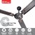 Hi-Choice Ceiling Fans Indoor and Outdoor Modern Motor Energy Saving Ceiling Fan With 3 Blade 1200MM High Speed Motor For Living Room/Bedroom/Office/Summer House (4804)