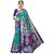 SVB Sarees Green Printed Art Silk With Blouse Saree