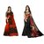SVB Sarees Printed Khadi Silk Saree With Blouse Piece (Pack Of 2)