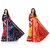 SVB Sarees Multicolour Khadi Silk Saree With Blouse Piece Combo Of 2 Sarees