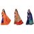 SVB Sarees Multicolour Animal Printed Khadi Saree Pack Of 3