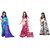 SVB Sarees Multicolour Printed Saree Pack Of 3